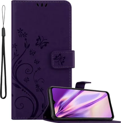 Immagine prodotto di Cadorabo cover per Samsung Galaxy M33 5G cover protettiva in viola cover protettiva cover telefono cellulare cover fiori custodia fiore