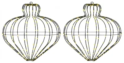 Produktbild von Weihnachts-Finial-Licht 2 stk. 384 LEDs Warmes Weiß