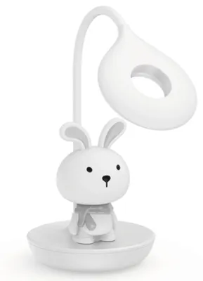 Produktbild von Luxus Europe - Nachtlampe Kinderzimmer Bunny Mini Weiß - Kabelloses LED-Nachtlicht für Kinder – USB-C wiederaufladbar