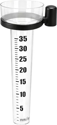 Obrázok produktu pre Zrážkomer 35 mm/m², s držiakom, mrazuvzdorný, plast, pre záhradu