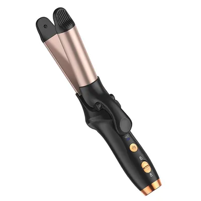 Produktbild von Kabellose Glättbürste mit Keramik & Ionen, 3 Temperaturstufen,USB-C, tragbare 2-in-1 Glätt- & Lockenbürste, 4000mAh Akku,mit Aufbewahrungstasche