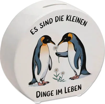Produktbild von Pinguine Blumen - Es sind die Kleinen Dinge Spardose