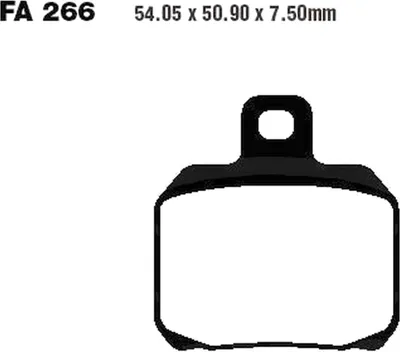 Produktbild von Bremsbeläge Hinterrad für Yamaha YP 180 Majesty Limited Edition Baujahr 2005-2006 Bremsklotz von EBC - Neu