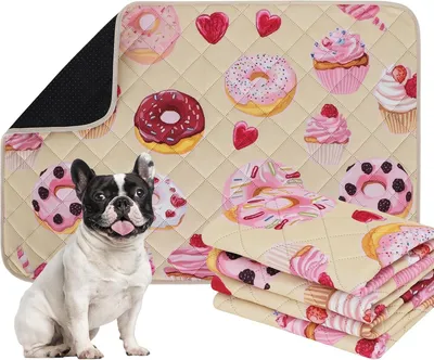 Obrázek produktu pro Opakovaně použitelná cvičební podložka pro psy, omyvatelná, rozměry 90 x 90 cm, sada 2 kusů
