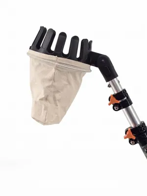 Produktbild von ENTIVO Obstpflücker mit Teleskopstiel 145-375 cm – 180° Verstellbarer Apfelpflücker mit sicherer Flügelschrauben-Arretierung – Obstsammler inkl. Baumw, KI-generiertes Bild
