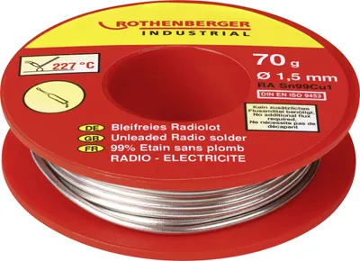 Produktbild von ROTHENBERGER Industrial Bleifreies Radiolot 70g - 1000002351