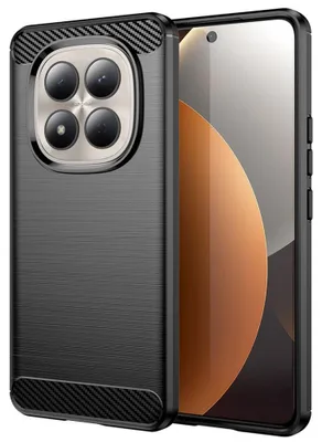 Produktbild von Handyhülle für Xiaomi Redmi Note 15 Pro 5G, Techsuit Carbon Silicone, Schwarz