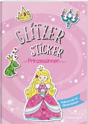 Produktbild von Glitzer Sticker Malbuch. Prinzessinnen