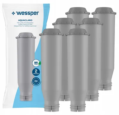 Immagine prodotto di Filtri per l'acqua per macchina da caffè Wessper, compatibili con Krups, confezione da 6