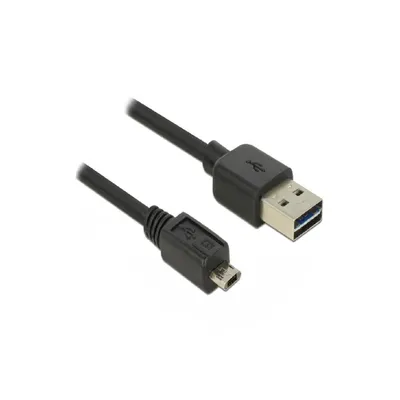 Obrázok produktu pre DeLOCK 83851, 3 m, USB A, Micro-USB B, USB 2.0, Samec/samec, Čierna