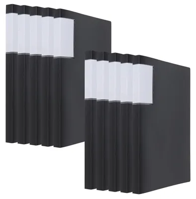 10 A4-Displaymappen, 30 Fächer, schwarz, Präsentationsmappe