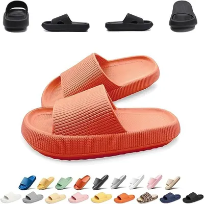 Obrázok produktu pre Protišmykové rýchloschnúce kúpacie papuče hladké - mäkká hrubá podrážka papuče cloud shoes, 44/45