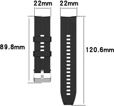 Zdjęcie produktu dla Sportowy pasek zamienny do zegarka Huawei Watch GT 3 46 mm, silikonowa pętla, kolor: różowy