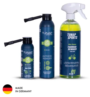 Produktbild von TUNAP SPORTS Fahrrad Winterpflege-Set | Schutz vor Salz, Nässe & Kälte | Spezialpflege für Herbst- & Winterfahrten | Zuverlässige Performance bei jedem Wetter |  Germany