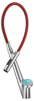 Produktbild von Küchenarmatur mit flexiblem Schlauch – 360° schwenkbar – Chrom