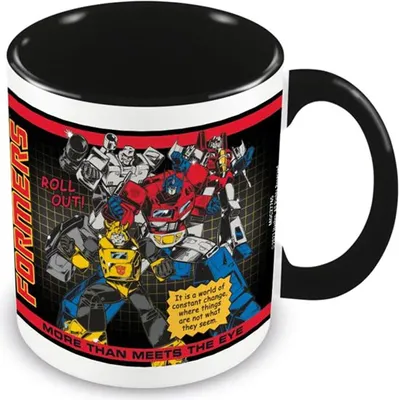 Obrázek produktu pro Transformers - hrnek na kávu "More Than Meets The Eye" PM6975 (jedna velikost) (černá/bílá/červená)