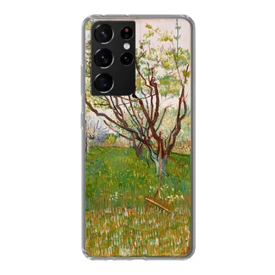 Produktbild von MuchoWow® Handyhülle Schutzhülle Hülle für Samsung Galaxy S21 Ultra Blühender Obstgarten - Vincent van Gogh Silikon Softcase Handy Hülle - Mobiltelefon