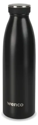 Immagine prodotto di bottiglia wenco in acciaio inox 0,5l / 500ml isolata e a prova di perdite per bevande fredde e calde