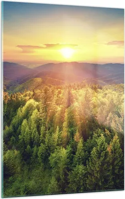 Produktbild von Bilder auf glas - Einteilig - Berge Natur - 50x70cm - Glasbilder - Wandbilder - Bilder - Kunstdruck - zum Aufhängen bereit - Wanddekoration aus Glas - Glas Bilder - Wandbild auf Glas - GPA50x70-3697