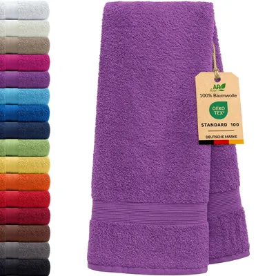 Produktbild von AR Line ARIZONA Handtuch-Serie – 500 g/m² Frottier in 9 Größen verfügbar, Größe: Handtuch 50x100 cm, Farbe: Orchidee