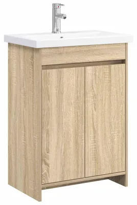 Produktbild von vidaXL Badezimmermöbel-Set Sonoma-Eiche 61 x 40 x 84,5 cm