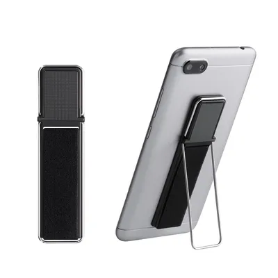 Produktbild von kwmobile Smartphone Fingerhalter mit Standfunktion - Handy Halter Griff Halterung selbstklebend - kompatibel mit magnetischen Autohalterungen - für