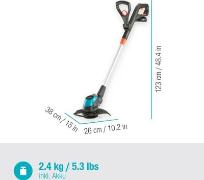 Produktbild von GARDENA Akku-Trimmer ComfortCut 23/18V P4A Ready-To-Use Set 14701-20