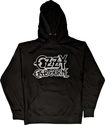 Obrázek produktu pro Ozzy Osbourne - Mikina s kapucí na zakrytí loga pro muže/dámy uni RO3961 (M) (Black)