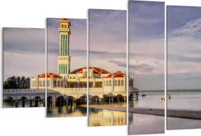 Produktbild von Bild auf Leinwand - Leinwandbild - Architektur asien gebäude kultur - 150x100cm - Wand Bild - Wanddeko - Leinwanddruck - Bilder - Kunstdruck - Leinwand bilder - Wandkunst - EG150x100-2119