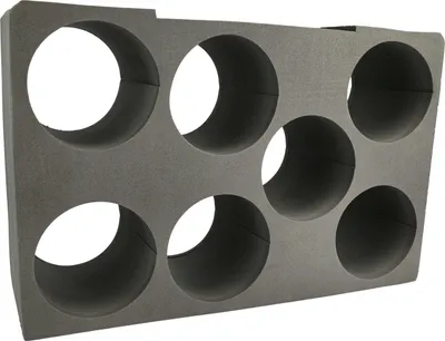 Produktbild von vhbw Kartuschen-Einsatz kompatibel mit Bosch Sortimo L-Boxx 374 Werkzeugkoffer, Systembox - Schaumstoffeinlage für 7 Kartuschen Schwarz