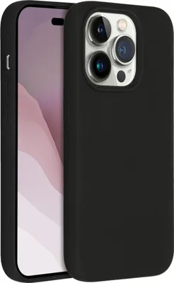 Image de Accezz Liquid Silicone Backcover avec MagSafe pour l'Apple iPhone 14 Pro - Noir