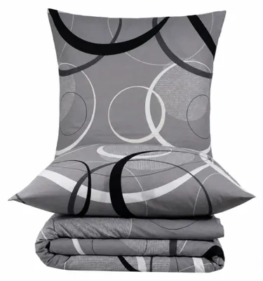 Zdjęcie produktu dla Komplet pościeli 220 x 200 cm wykonany w 100% z bawełny, zawierający dwie poszewki na poduszki
