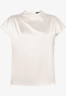 Produktbild von Satinbluse mit Stehkragen
