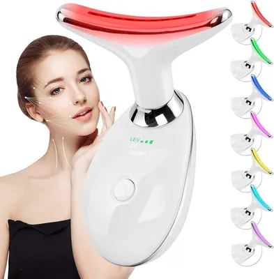 Produktbild von Gesichtsmassagegerät Gegen Falten,Gesicht Schönheit Gerät mit 3 Modi,45℃ V Face Beauty Meter Gesichtsgerät für Hautstraffung & Lifting EMS
