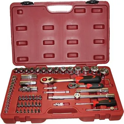 Produktbild von Steckschlüssel-Satz "1/4""+ 1/2"",""HARDEN"", 94-teilig"