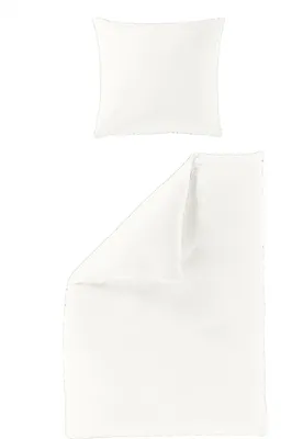 Produktbild von BIERBAUM Bettwäsche Mako-Satin white  155x220cm, mit 1 Kissen  Bettbezug