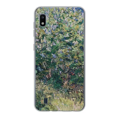 Produktbild von MuchoWow® Handyhülle Schutzhülle Hülle für Samsung Galaxy A10 Fliederbusch - Vincent van Gogh Silikon Softcase Handy Hülle - Schutzhülle