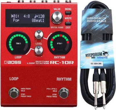 Immagine prodotto di Boss RC-10R Rhythm Loop Station con cavo jack da 3 m