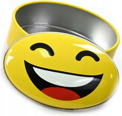 Produktbild von Mini Metalldose Emoji Aufbewahrungsbox Blechdose Klein Geschenkbox Smiley 7x5cm