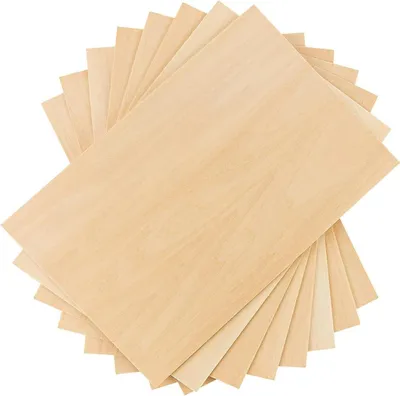 Produktbild von Solidchoice - 10 Balsa-Holzplatten für Bastelarbeiten