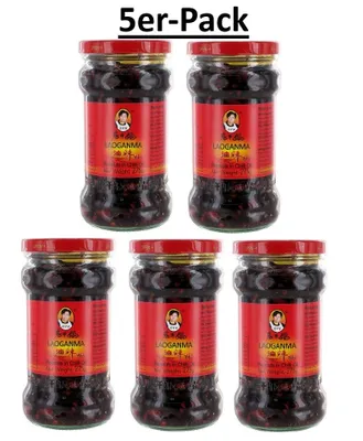 Produktbild von 5er-Pack LAO GAN MA Erdnüsse in Chiliöl 275g