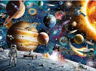 Obrázek produktu pro 1000 dílků puzzle pro dospělé (vesmír, planety)
