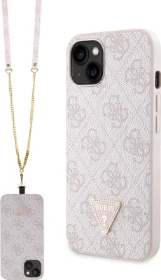 Produktbild von Guess Guhcp15Sp4Tdscpp Iphone 15 6.1 Rosa/Rosa Hartschale Crossbody 4G Metalllogo