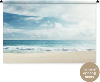 Produktbild von MuchoWow® Wandteppich Wandbehang Strand - Meer - Sommer 150x100 cm Tapisserie Dekoration Wandtuch - Waschbar - Tapisserien - Wand-Decke