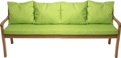 Image de Coussins pour banc de jardin Vert clair| Coussin d'assise 180x50x7 + dossier 4x 56x50cm| Coussins pour canapé de jardin pour 4 personnes| Coussin pour balançoire de jardin