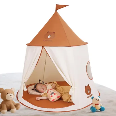 Produktbild von Prinzessinnenschloss-Spieltunnel – Tragbares Pop-up-Zelt – Kinderspielzelt für Innen- und Außenbereich – Spielzelt für Kinder – Spielzelt mit Tunnel – Kreativer Spielbereich