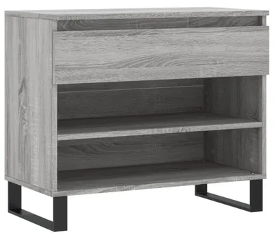 Produktbild von vidaXL Schuhregal Grau Sonoma 70x36x60 cm Holzwerkstoff