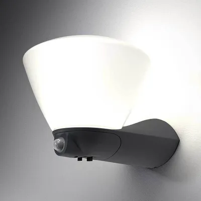 Produktbild von Osram LED Wandleuchte Endura Style Latern Bowl Sensor 7W dunkelgrau warmweiß IP44