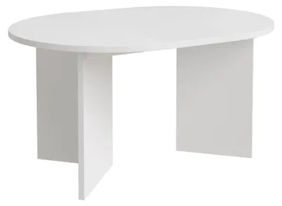 Produktbild von Selsey Ovo – Ausziehbarer Esstisch, rund, 110–190 x 110 cm, Weiß