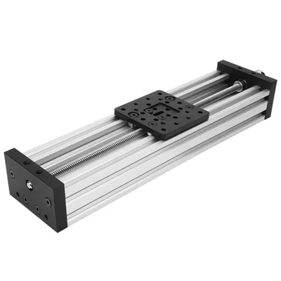 Produktbild von Šroubový posuvný lineární stůl Hliníková slitina 3D tiskárna Gravírovací stroj Olovo 2mm Černá/stříbrná Stříbro 250mm